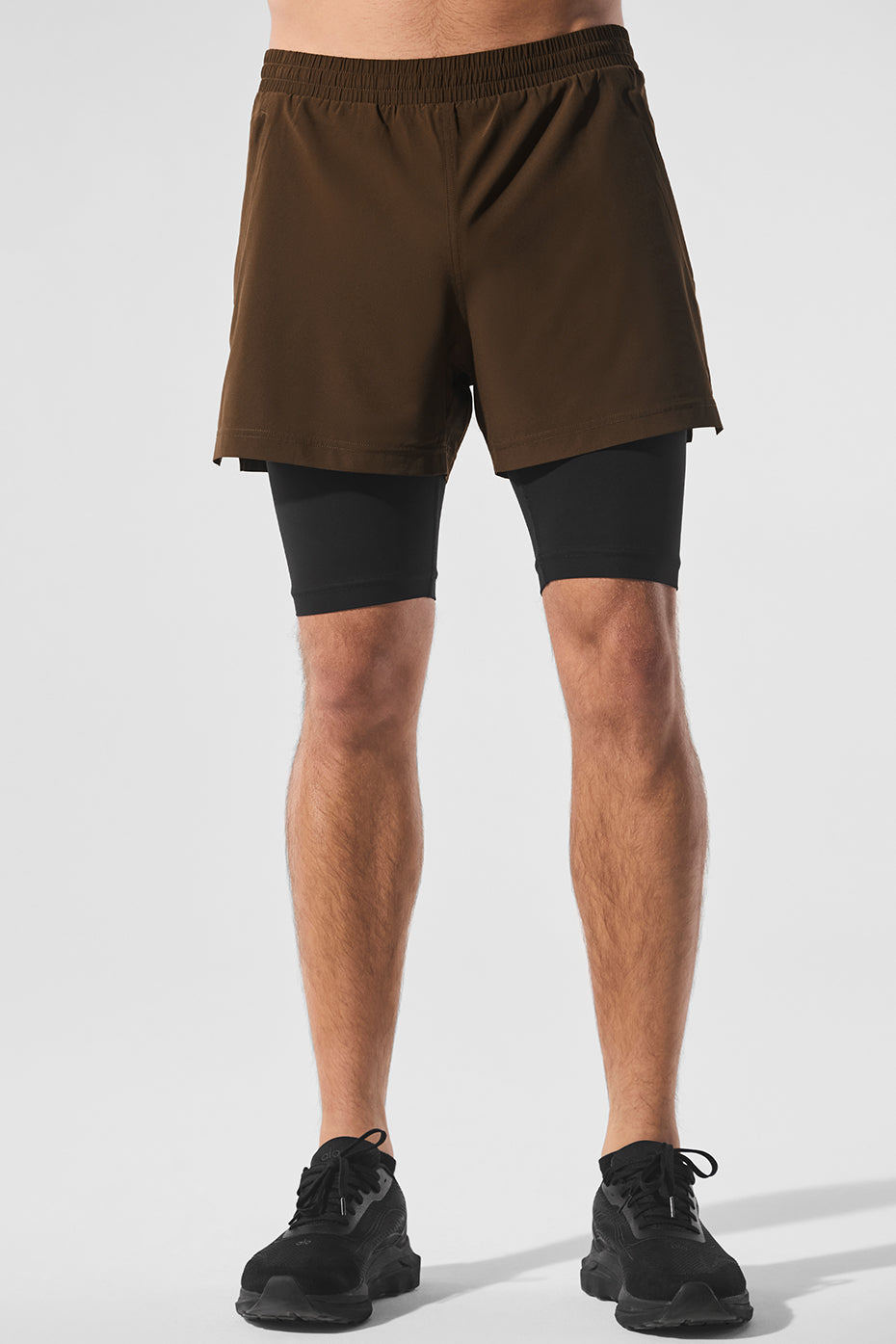 5" Revival 2-in-1 Short - Espresso/Black — photo 1