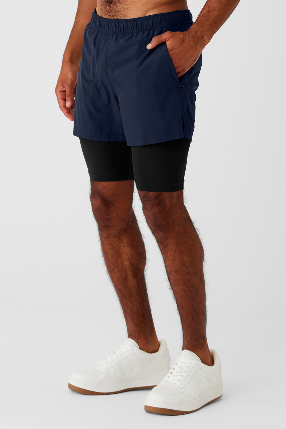 5" Revival 2-in-1 Short - Navy/Black — photo 3