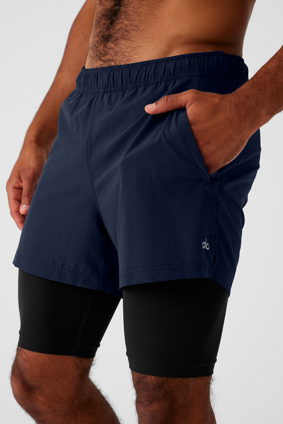 5" Revival 2-in-1 Short - Navy/Black — photo 4