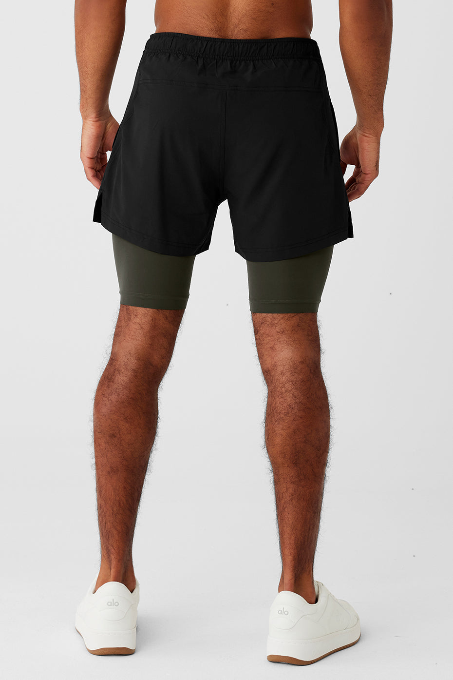 5" Revival 2-in-1 Short - Black/Stealth Green — photo 2