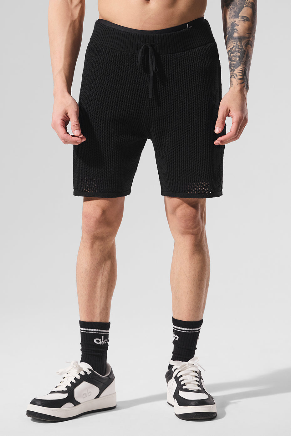 Open-Knit Short - Black — photo 3