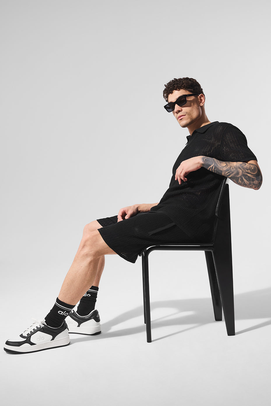 Open-Knit Short - Black — photo 5