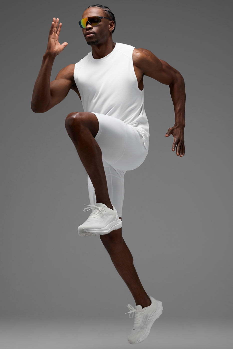 9" Flight Compression Short - White — photo 5