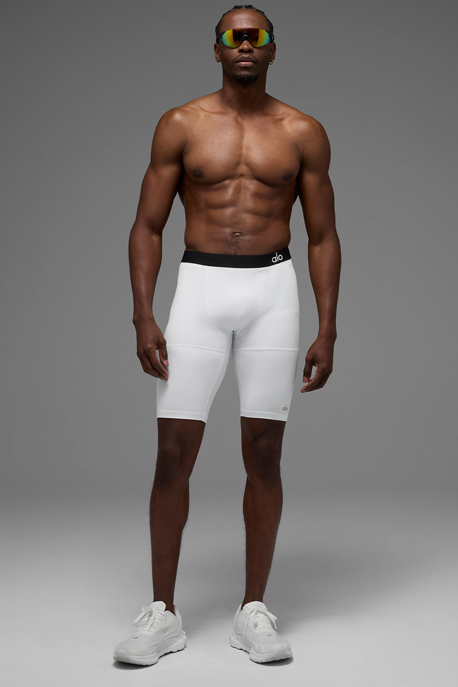 9" Flight Compression Short - White — photo 4