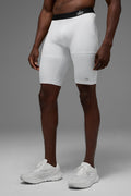 9" Flight Compression Short - White — photo 1