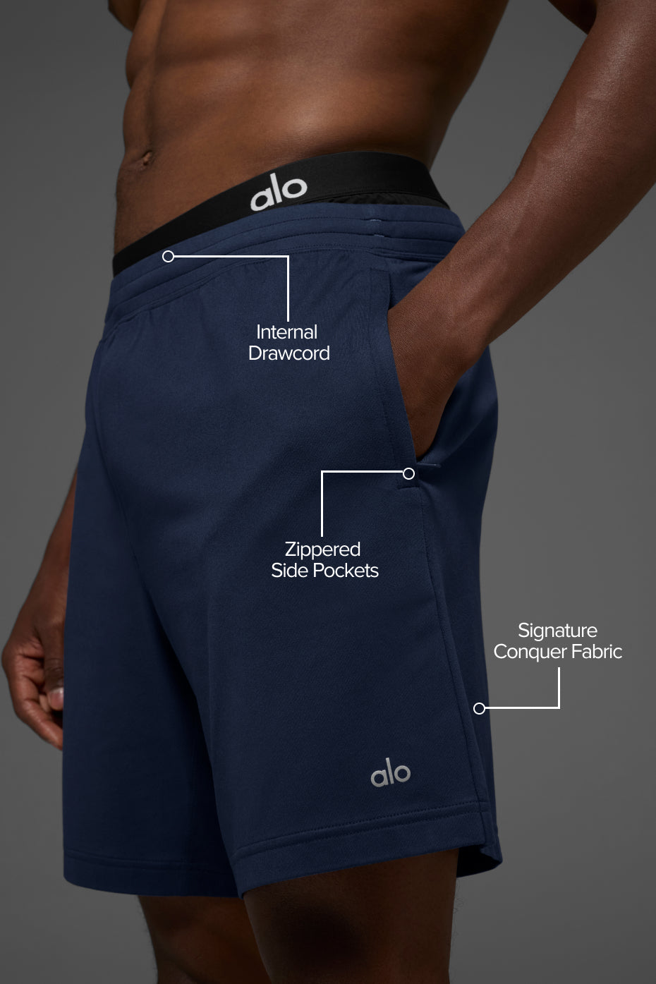 7" Conquer React Performance Short - Navy — photo 2