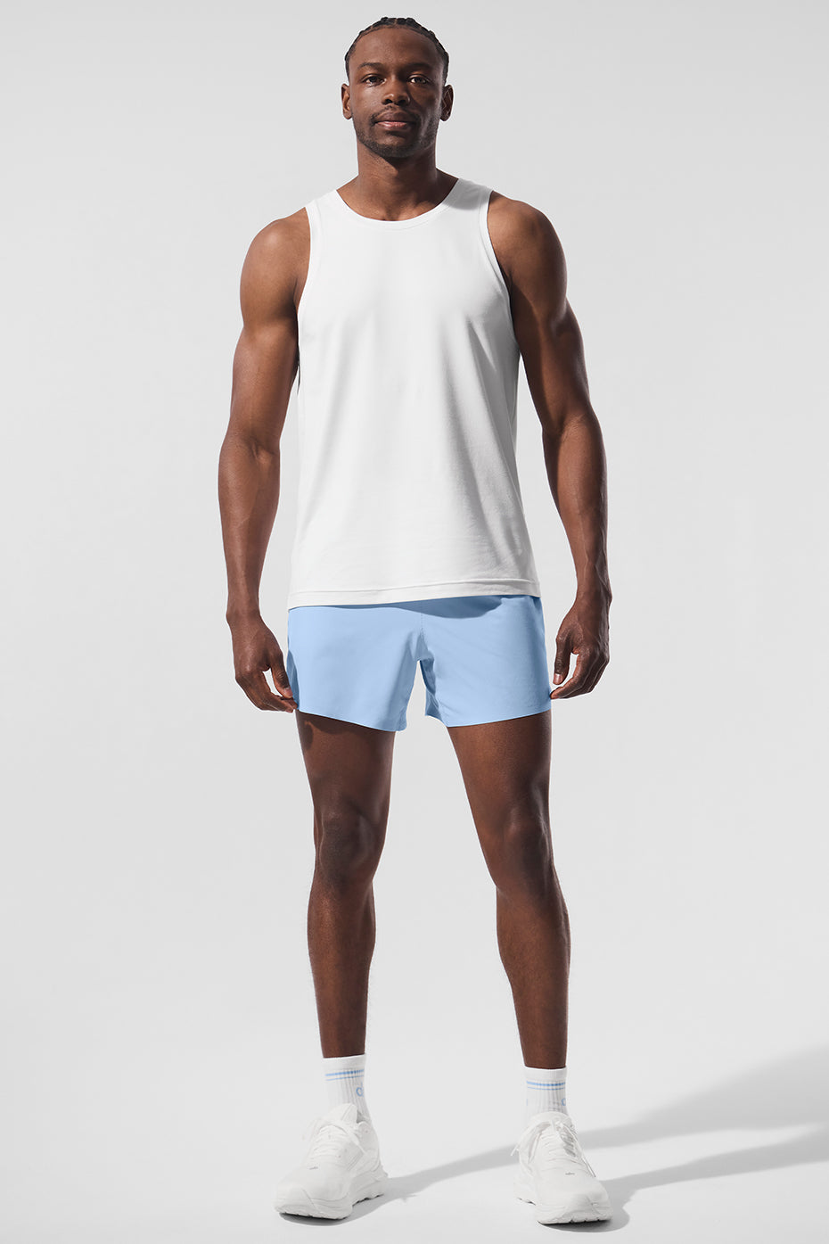 5" Adapt Running Short - Seashell Blue — photo 4