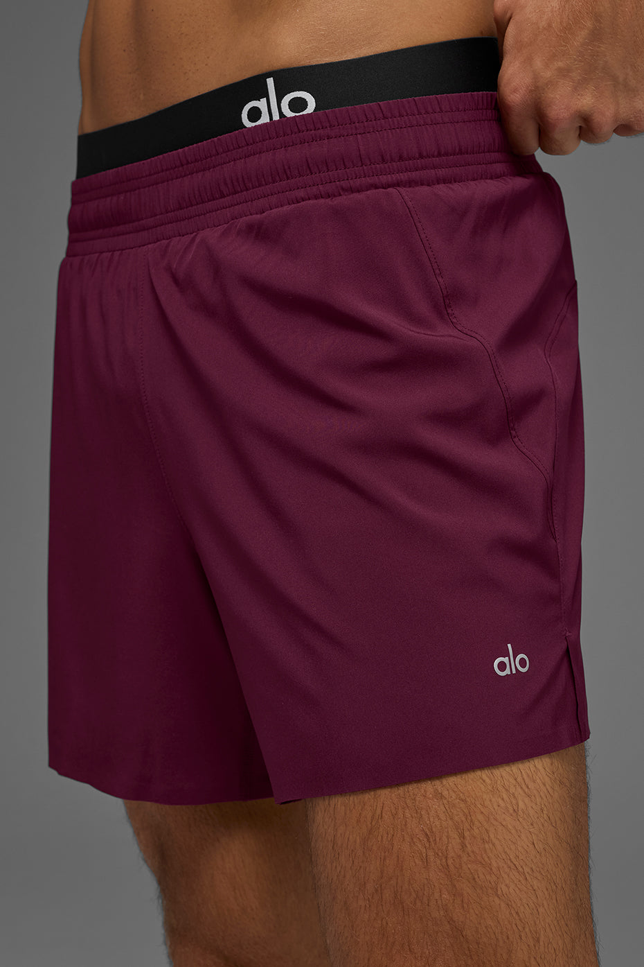 5" Adapt Running Short - Burgundy — photo 4
