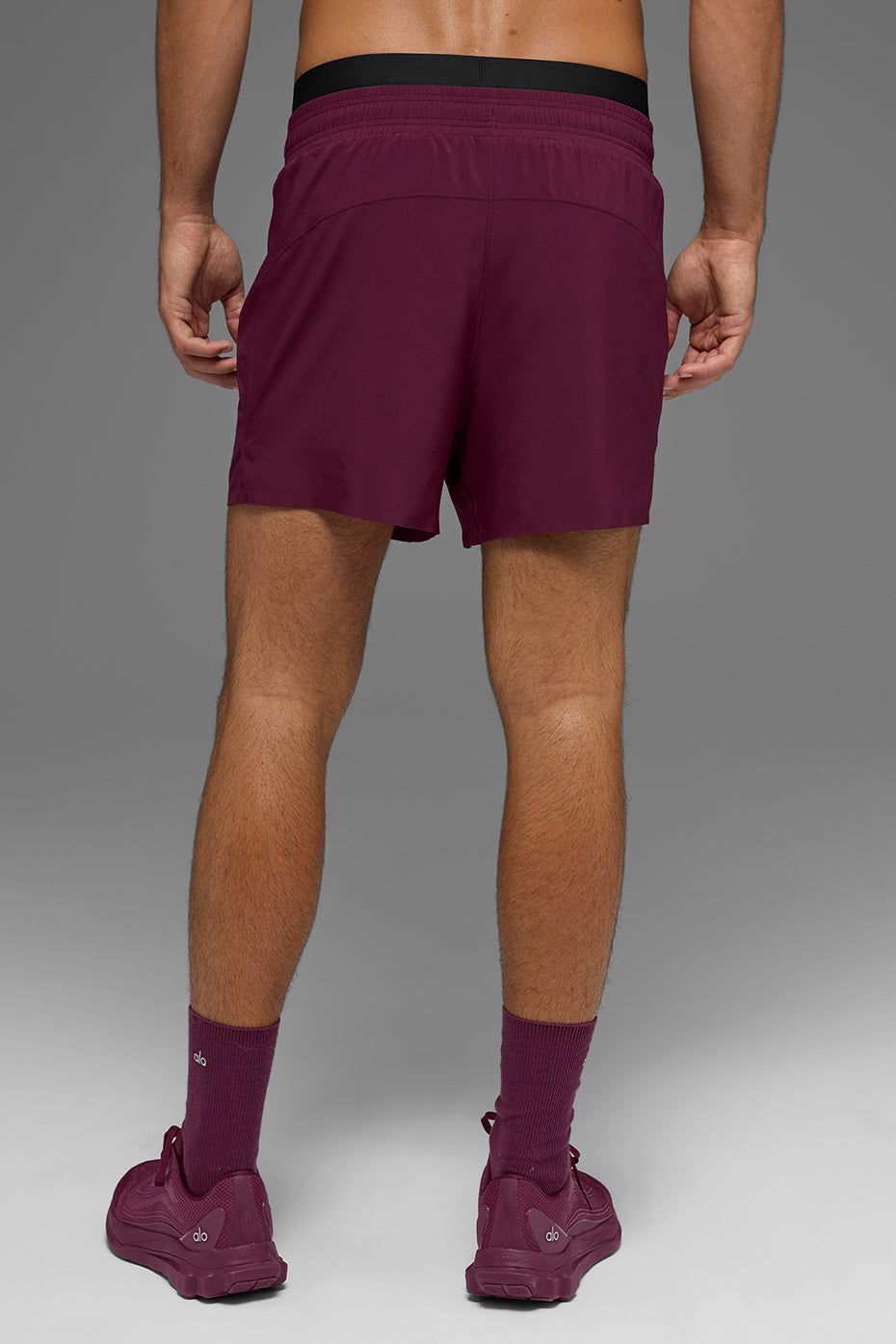 5" Adapt Running Short - Burgundy — photo 3