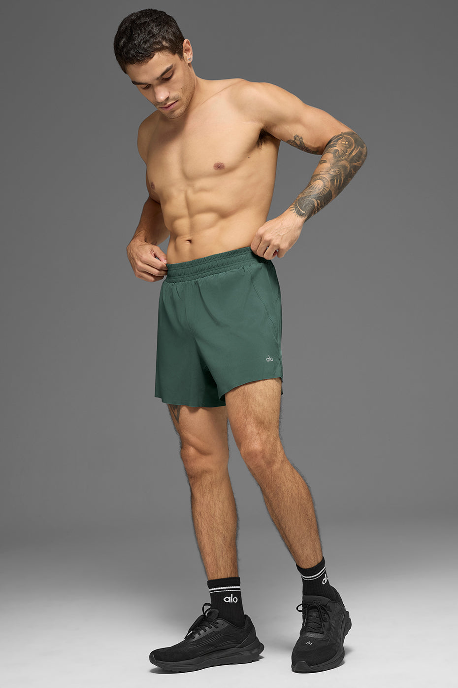 5" Adapt Running Short - Clover Green — photo 5