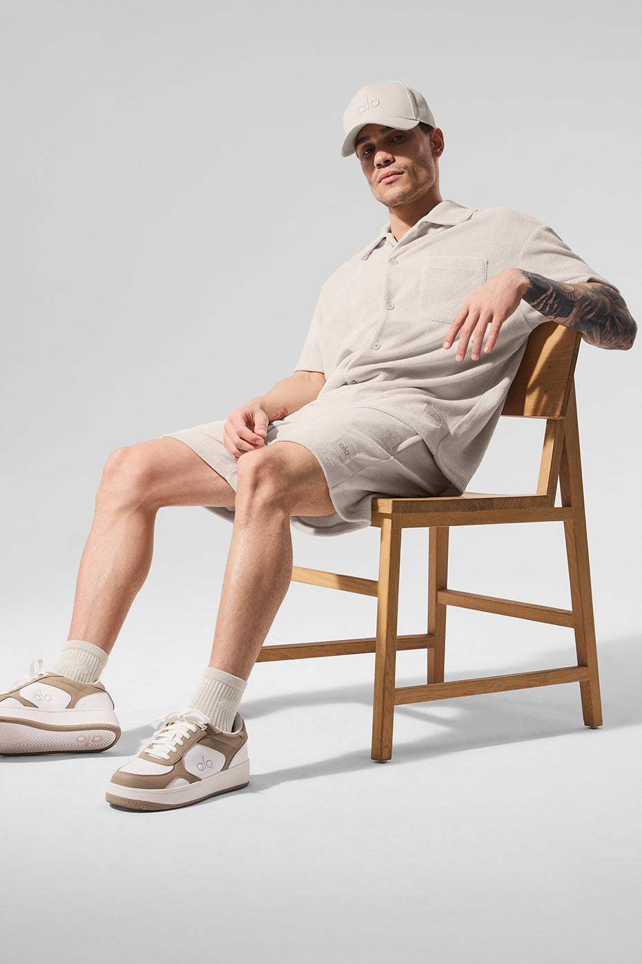 7" Coastal Terry Short - Bone — photo 4