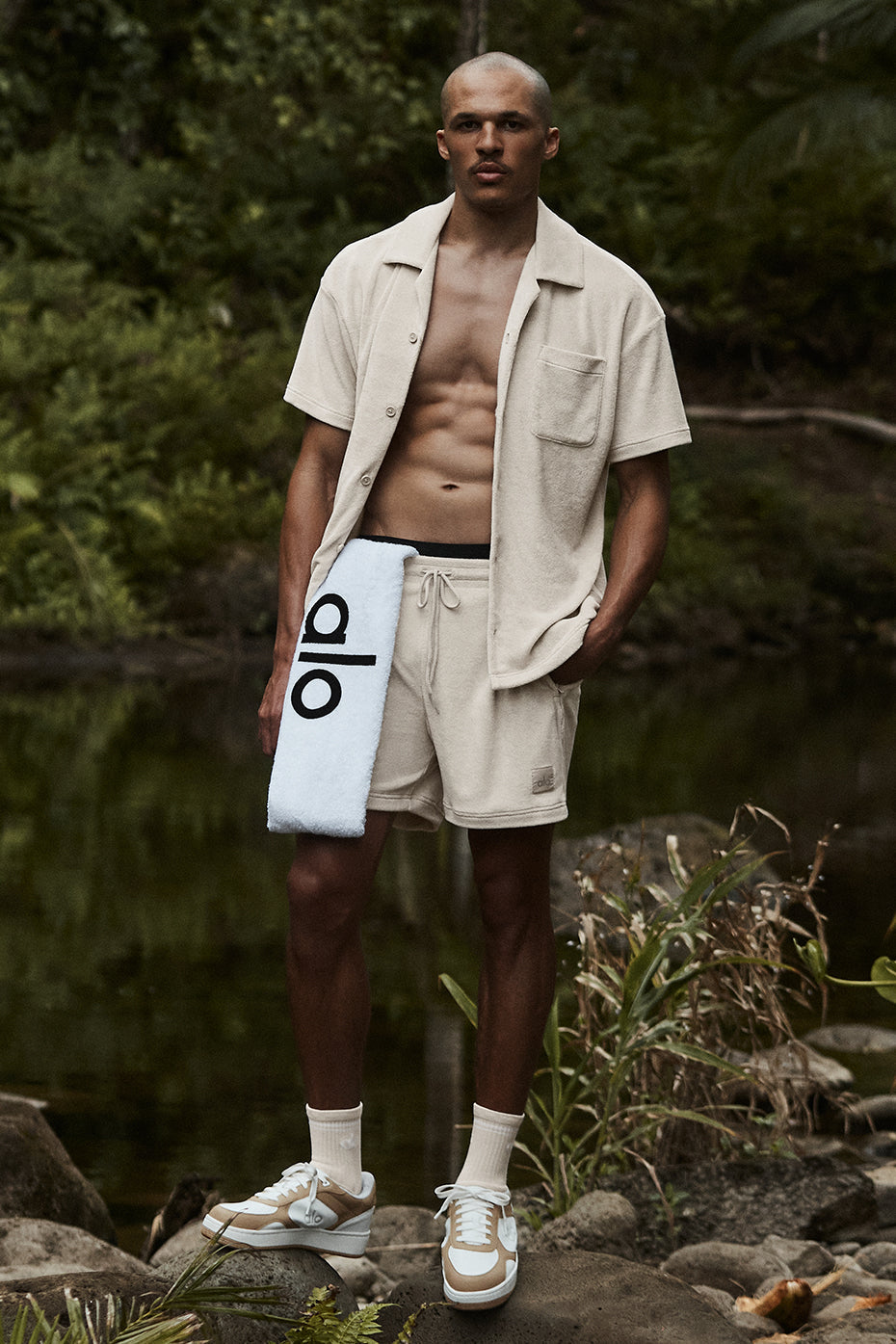 7" Coastal Terry Short - Bone — photo 6