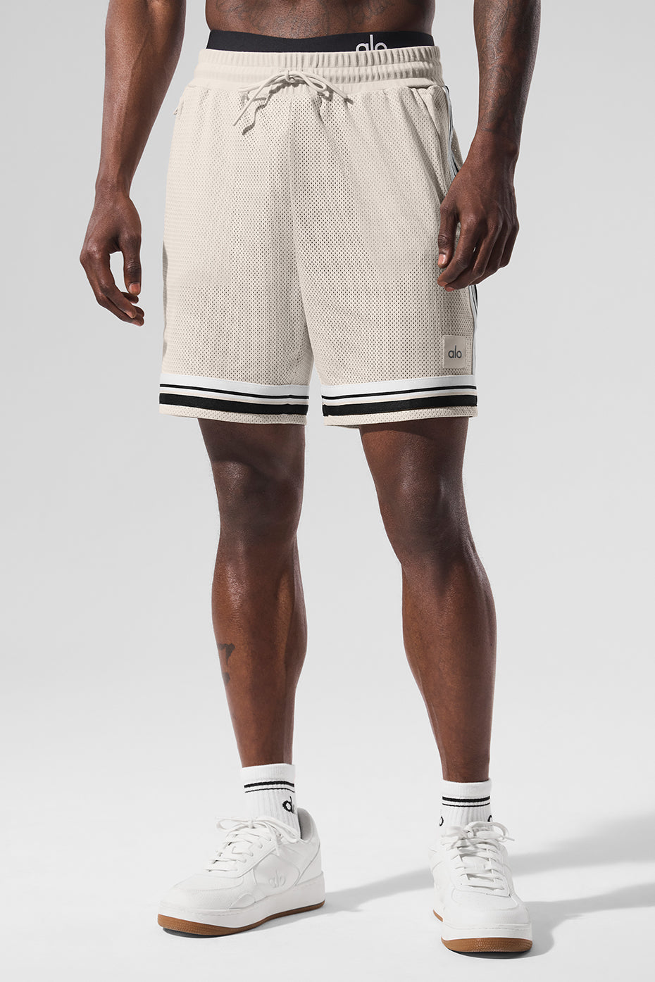 7" Key Mesh Basketball Short - Bone — photo 1