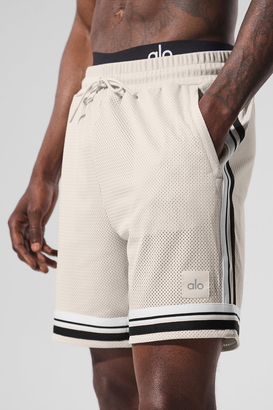7" Key Mesh Basketball Short - Bone — photo 2