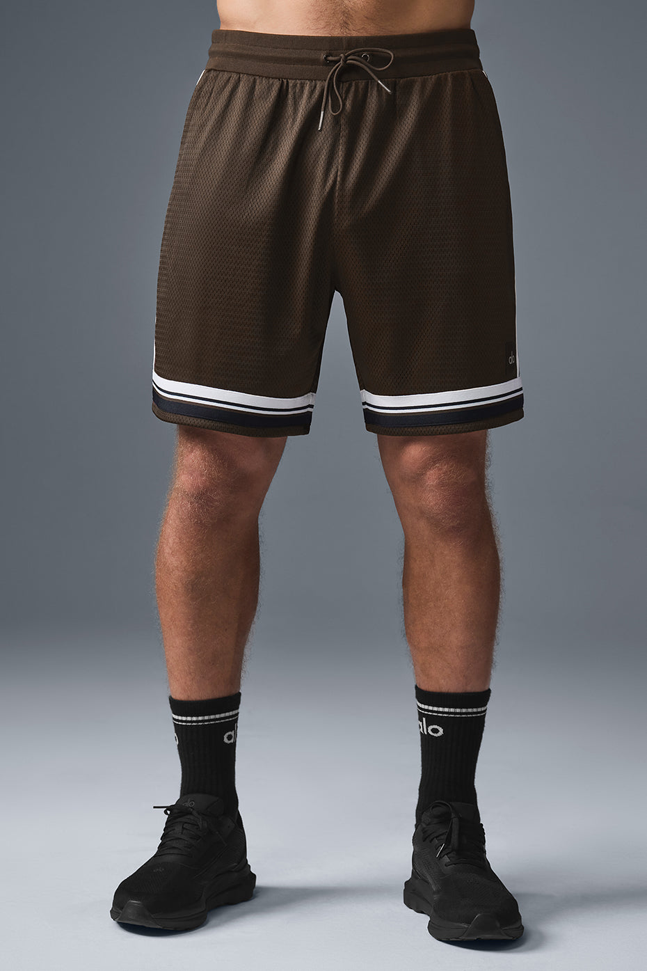 7" Key Mesh Basketball Short - Espresso — photo 1