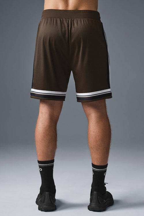 7" Key Mesh Basketball Short - Espresso — photo 2