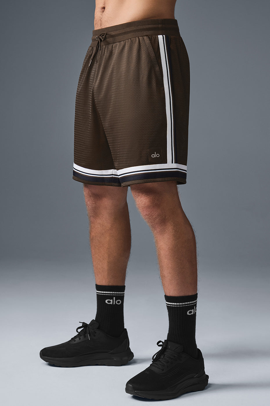 7" Key Mesh Basketball Short - Espresso — photo 3
