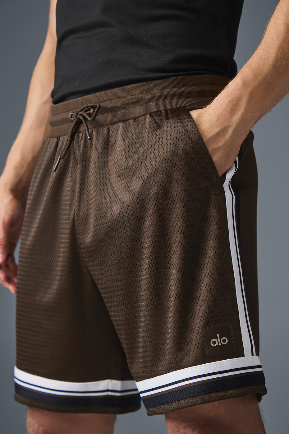 7" Key Mesh Basketball Short - Espresso — photo 4