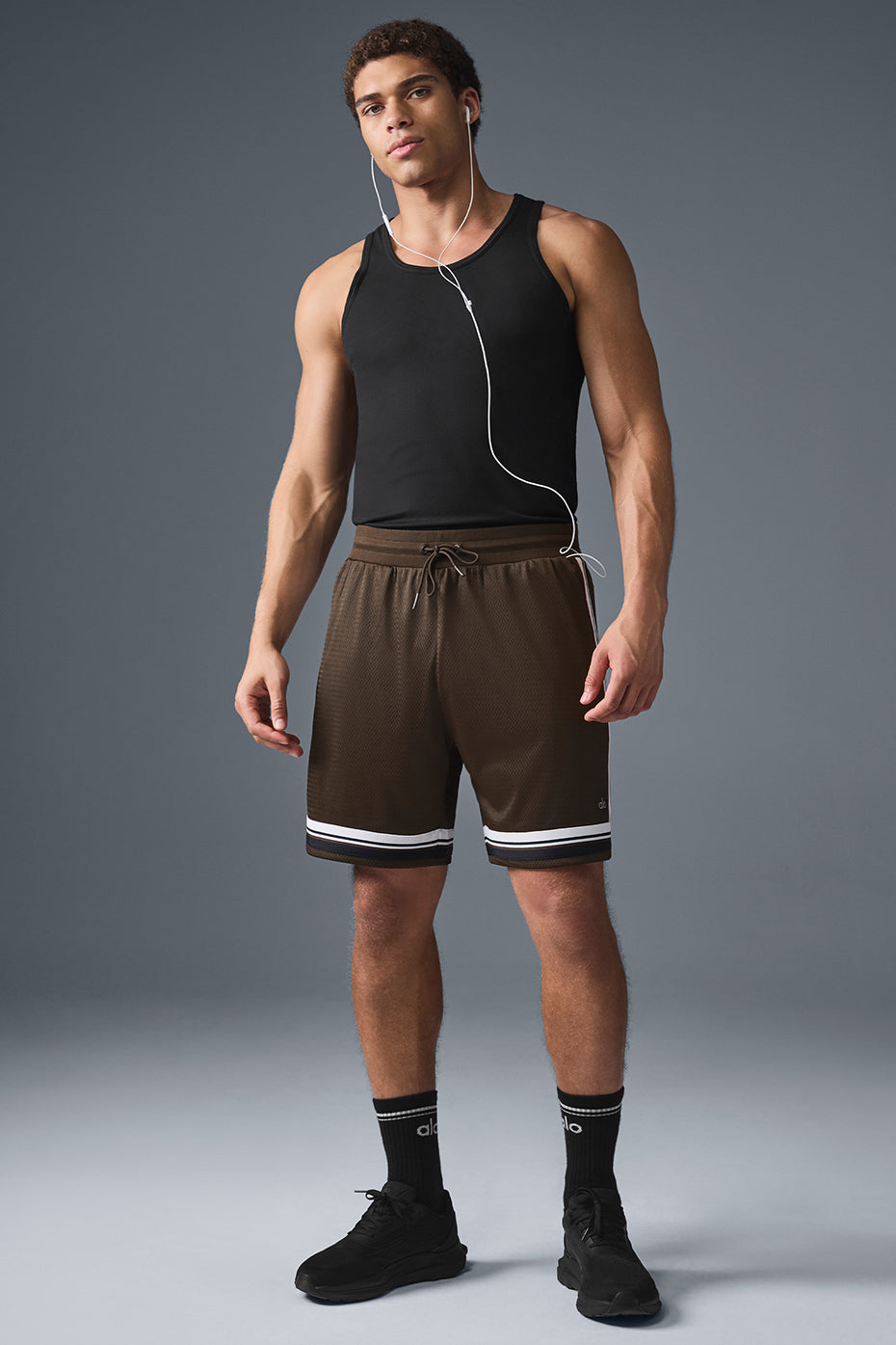 7" Key Mesh Basketball Short - Espresso — photo 5