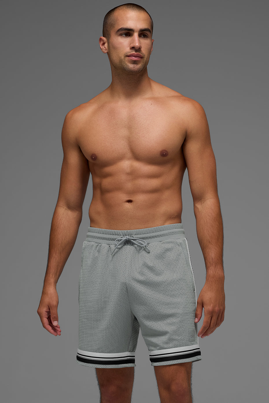 7" Key Mesh Basketball Short - Lunar Grey — photo 1