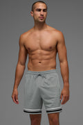 7" Key Mesh Basketball Short - Lunar Grey — photo 1
