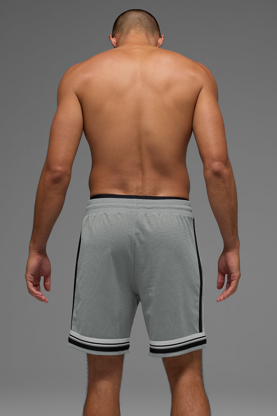 7" Key Mesh Basketball Short - Lunar Grey — photo 3