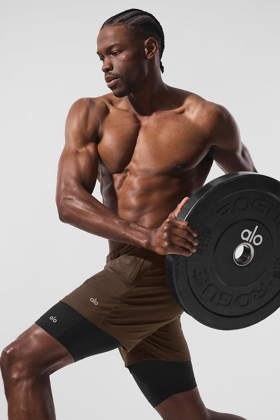 Conquer React 2-In-1 Performance Short - Espresso/Black — photo 5