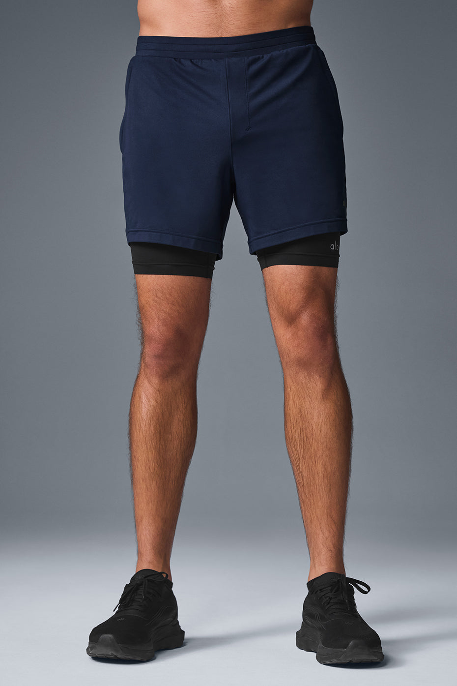Conquer React 2-In-1 Performance Short - Navy/Black — photo 1