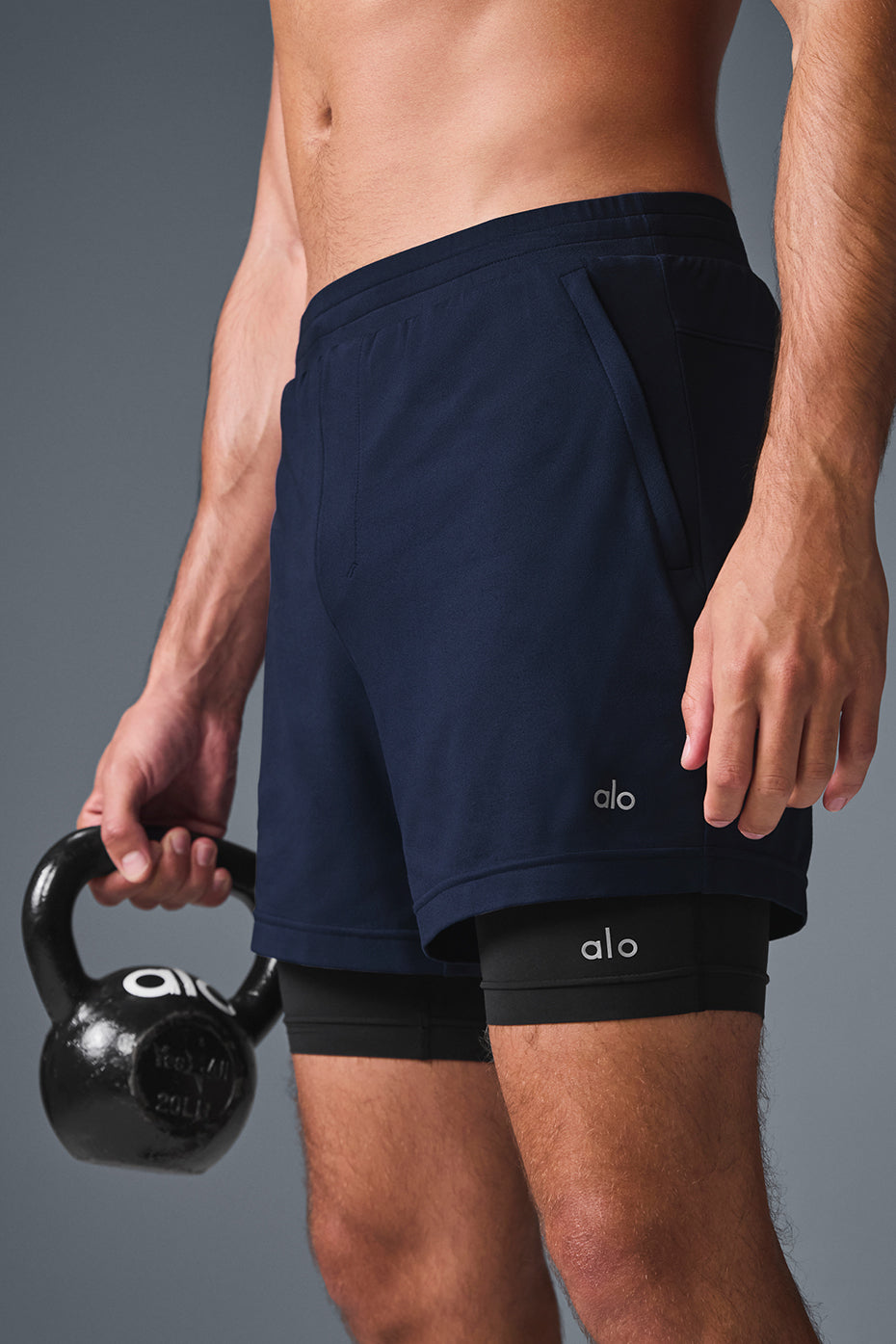 Conquer React 2-In-1 Performance Short - Navy/Black — photo 4