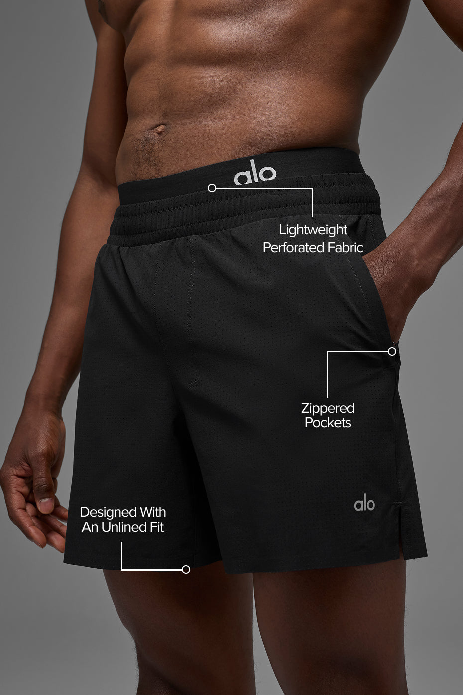 5" Traction Running Short - Black — photo 2