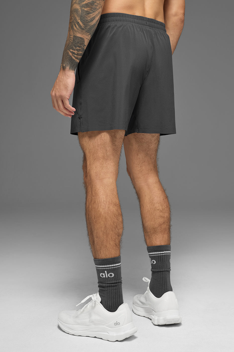 5" Traction Running Short - Anthracite — photo 4
