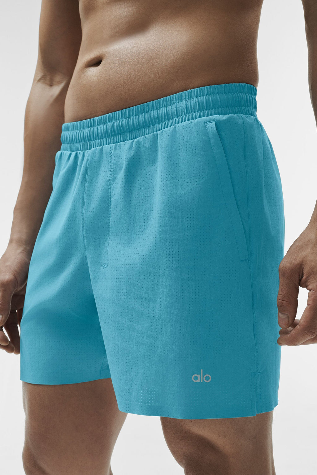 5" Traction Running Short - Blue Breeze — photo 2