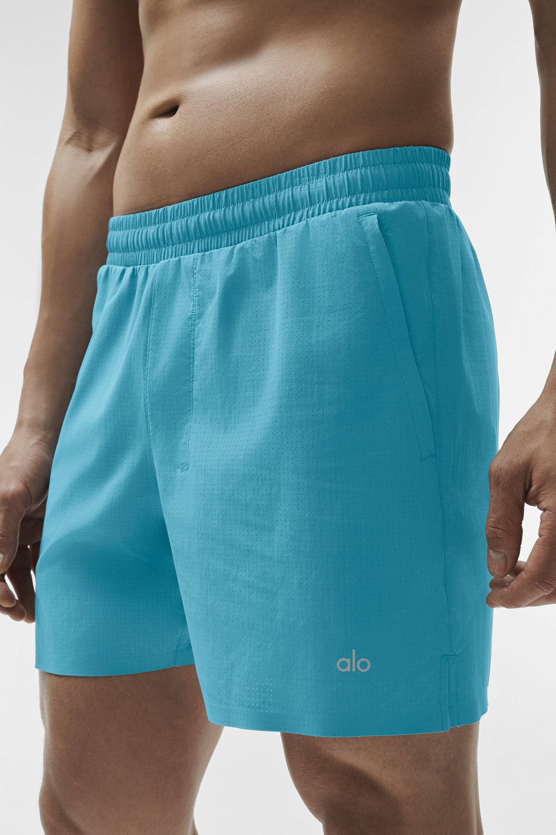 5" Traction Running Short - Blue Breeze — photo 2