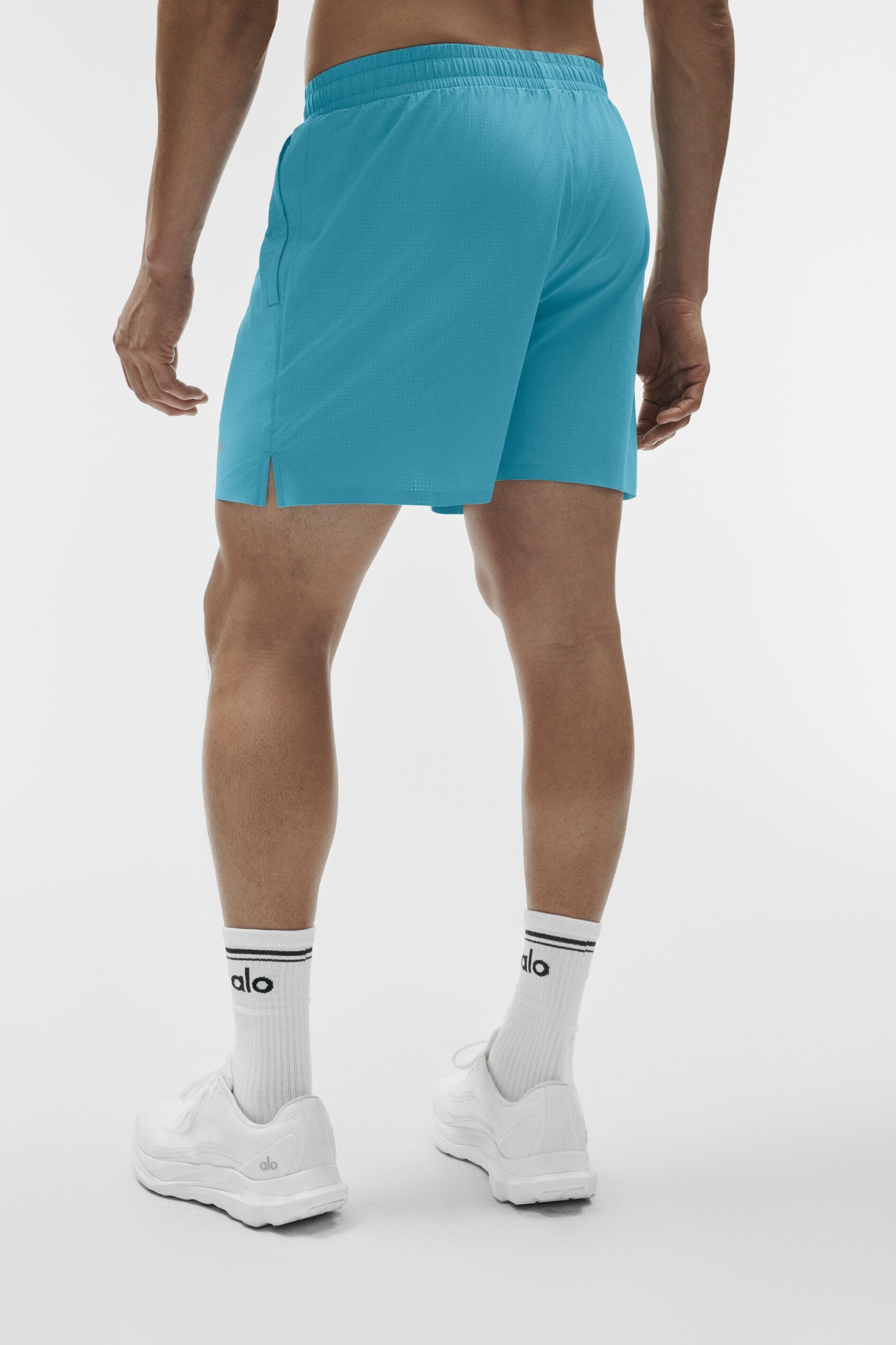 5" Traction Running Short - Blue Breeze — photo 4