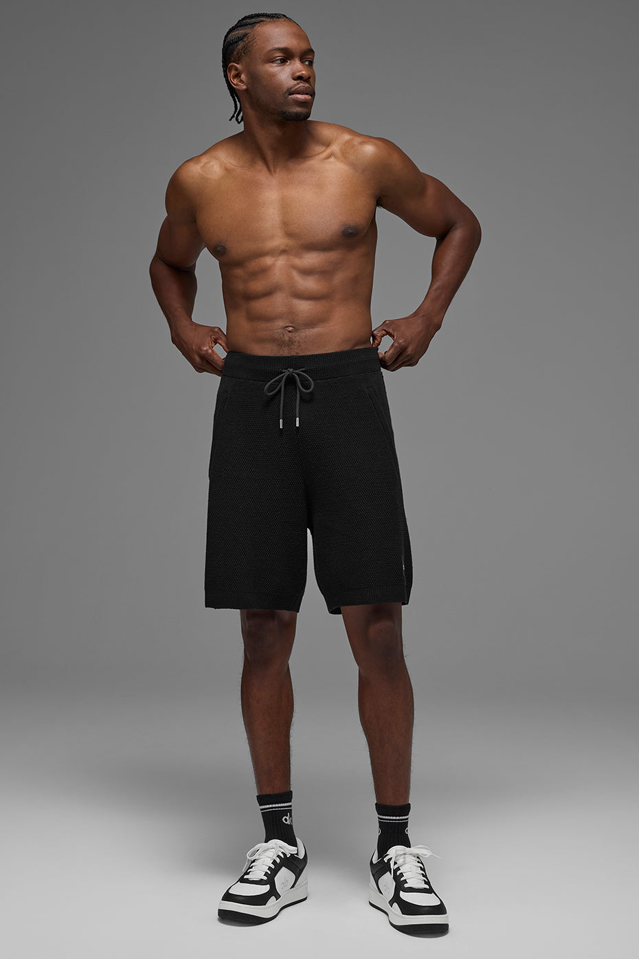 7" Sports Club Sweater Knit Short - Black — photo 4