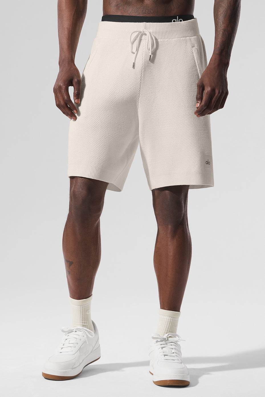 7" Sports Club Sweater Knit Short - Ivory — photo 1