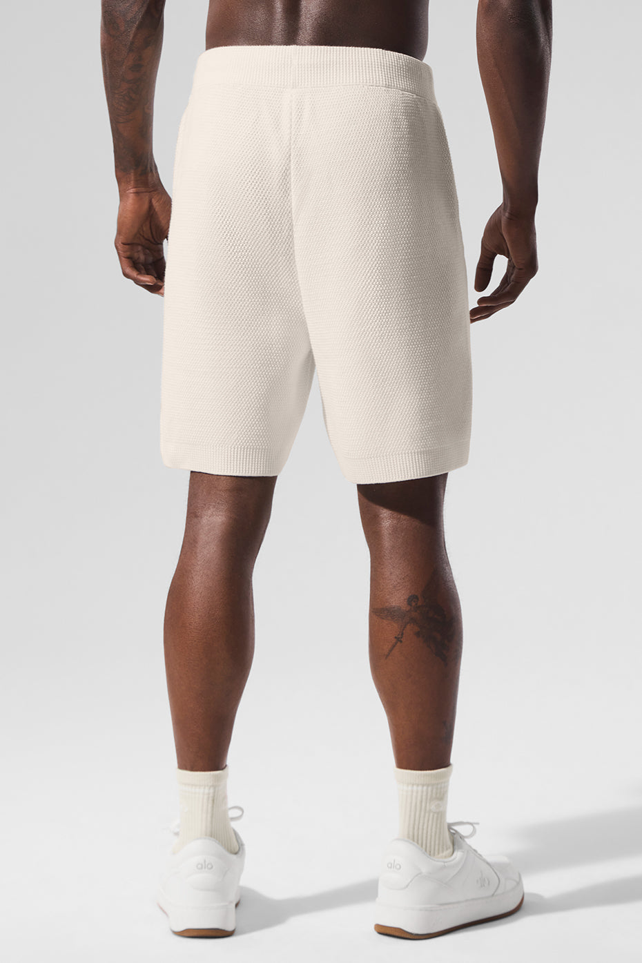 7" Sports Club Sweater Knit Short - Ivory — photo 4