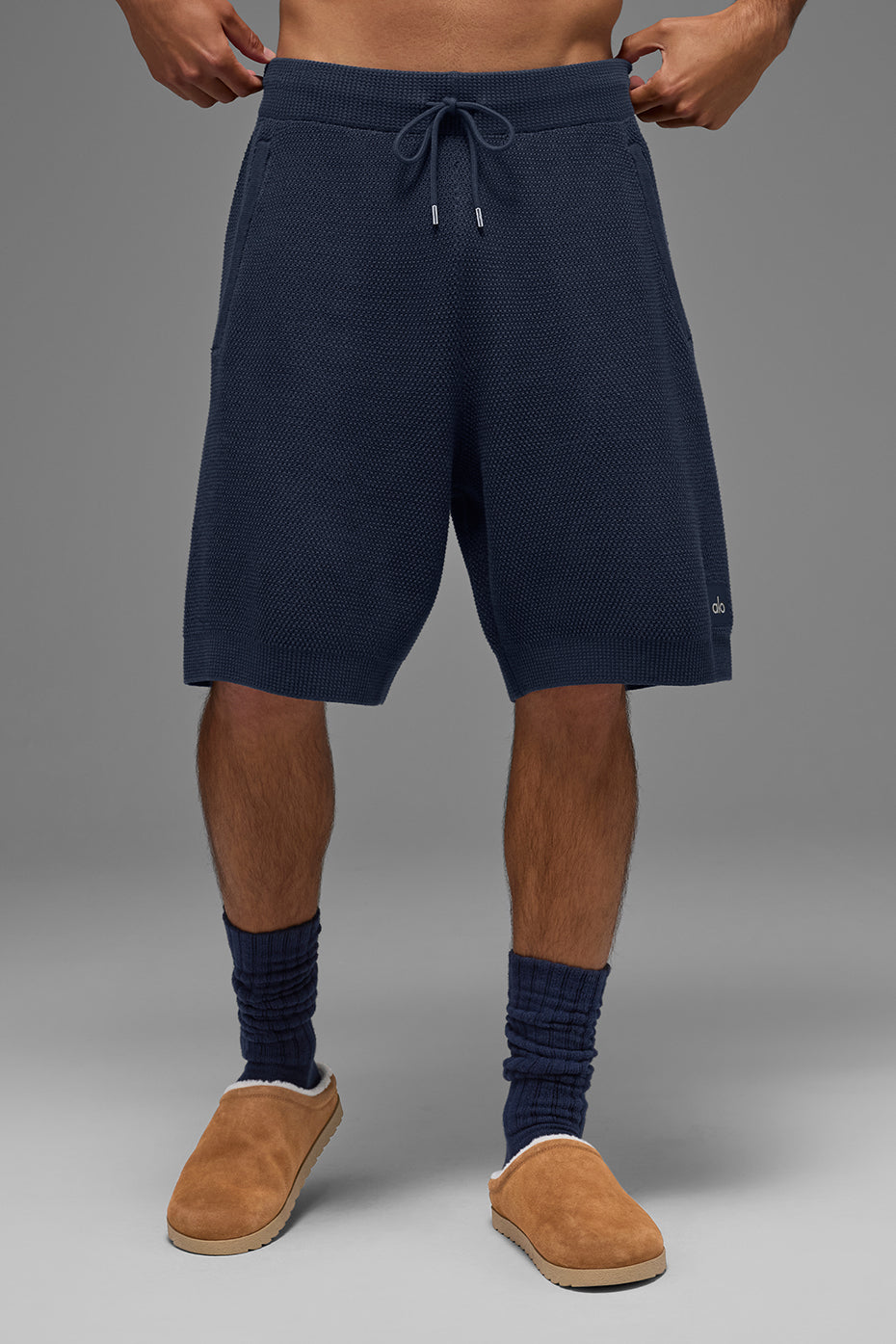 7" Sports Club Sweater Knit Short - Navy — photo 3