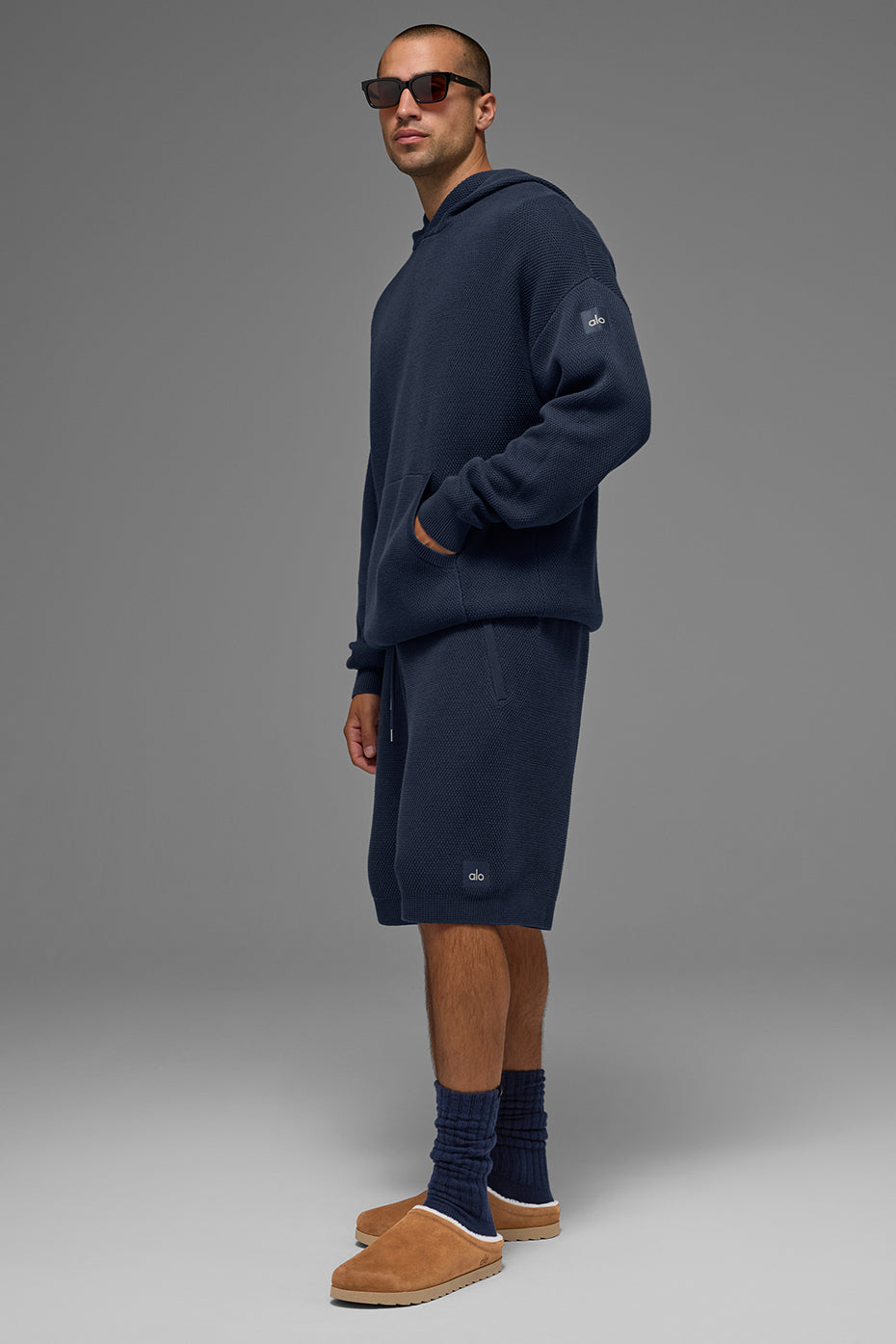 7" Sports Club Sweater Knit Short - Navy — photo 5