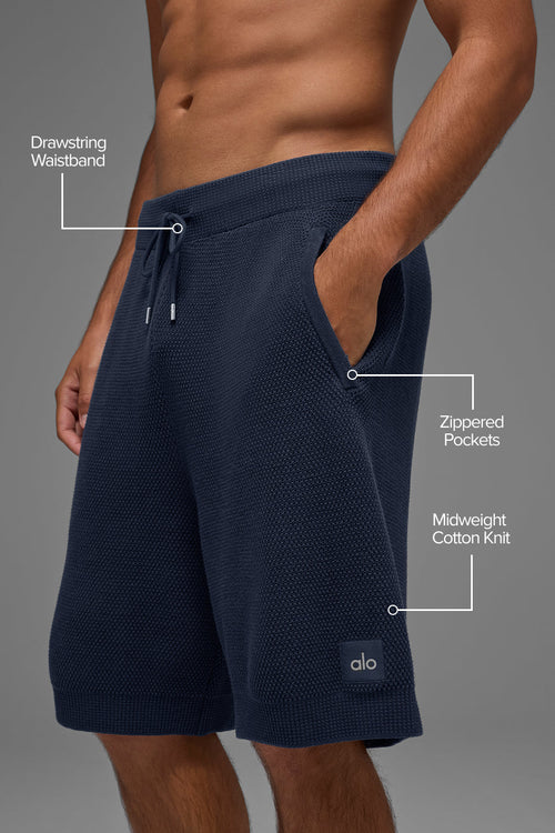 7" Sports Club Sweater Knit Short - Navy — photo 2