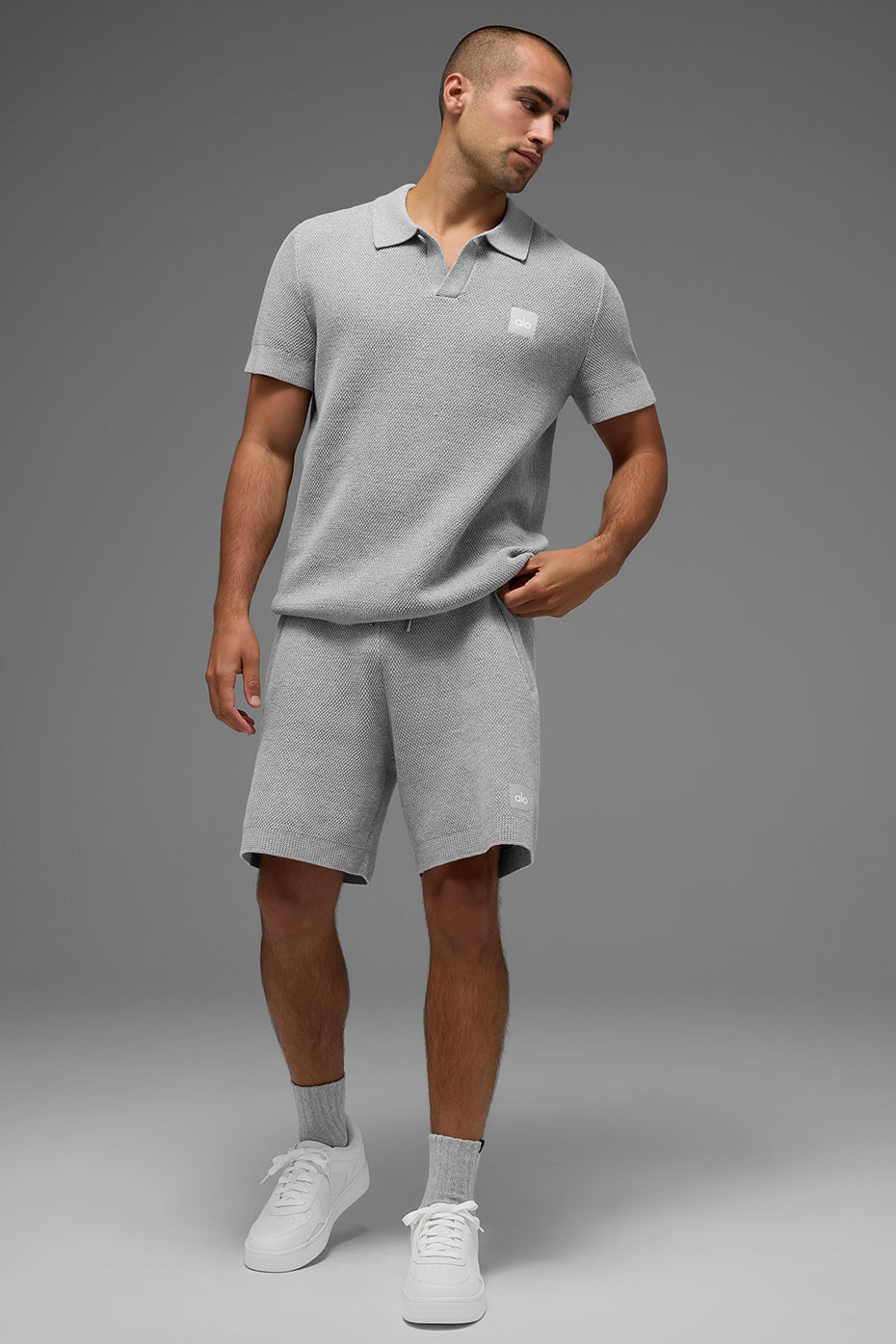 7" Sports Club Sweater Knit Short - Athletic Heather Grey — photo 5