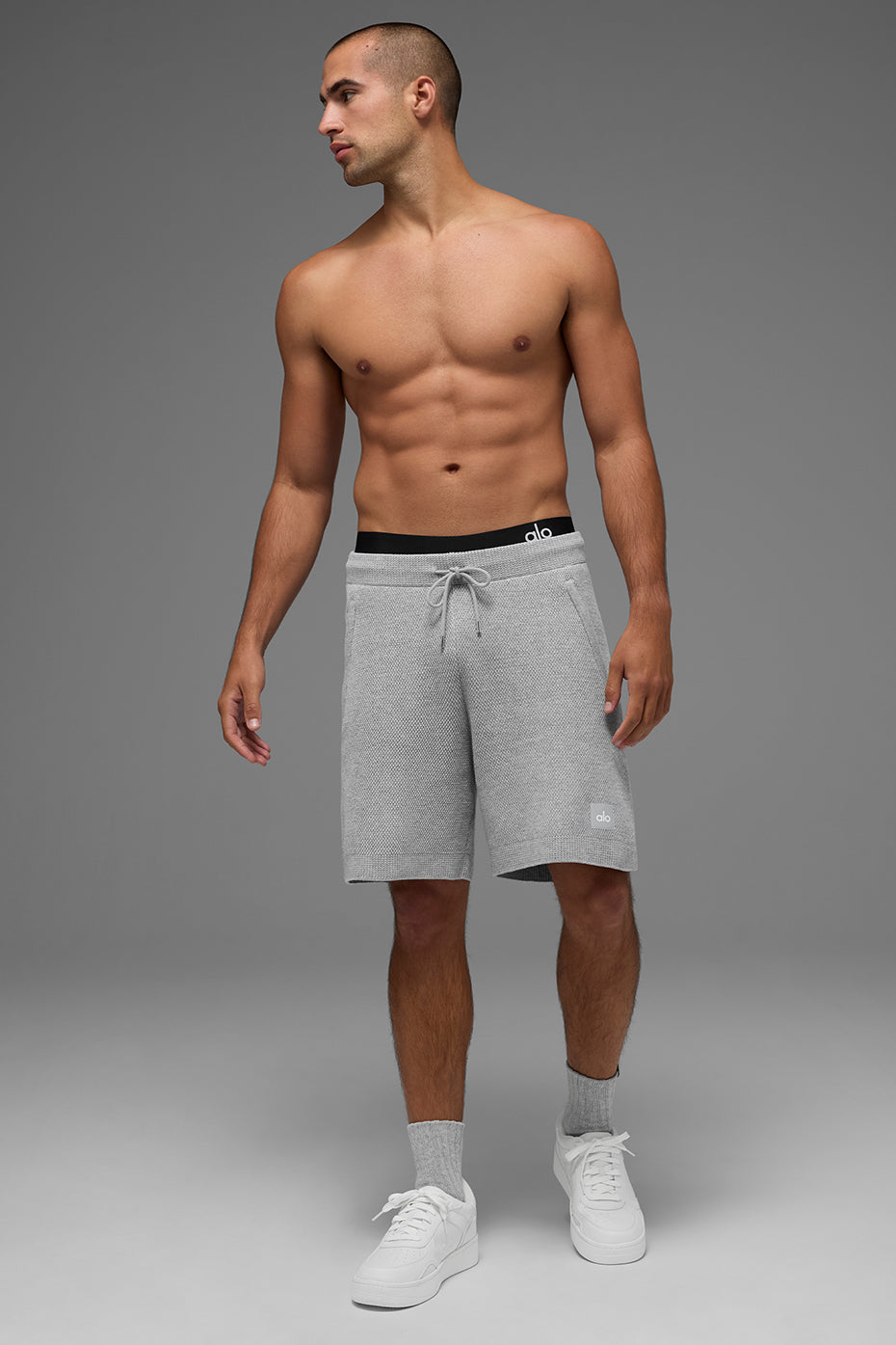 7" Sports Club Sweater Knit Short - Athletic Heather Grey — photo 4