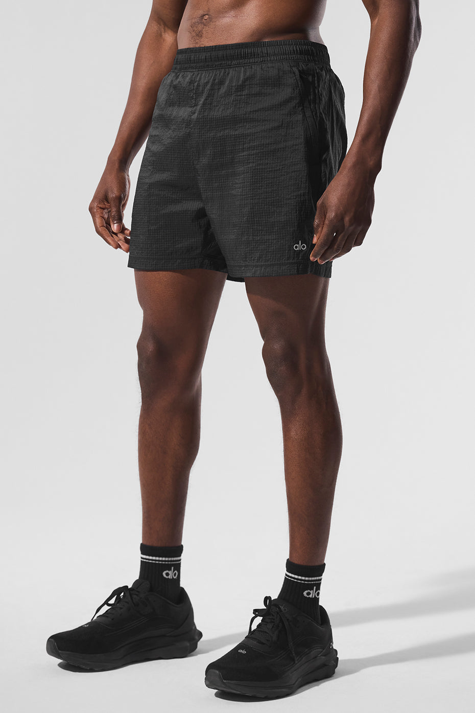 5" Game Time Ripstop 2-In-1 Short - Black/Black — photo 3