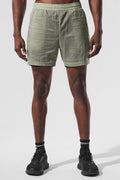 5" Game Time Ripstop 2-In-1 Short - Limestone/Black — photo 1