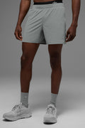 5" Traction Running Short - Lunar Grey — photo 4