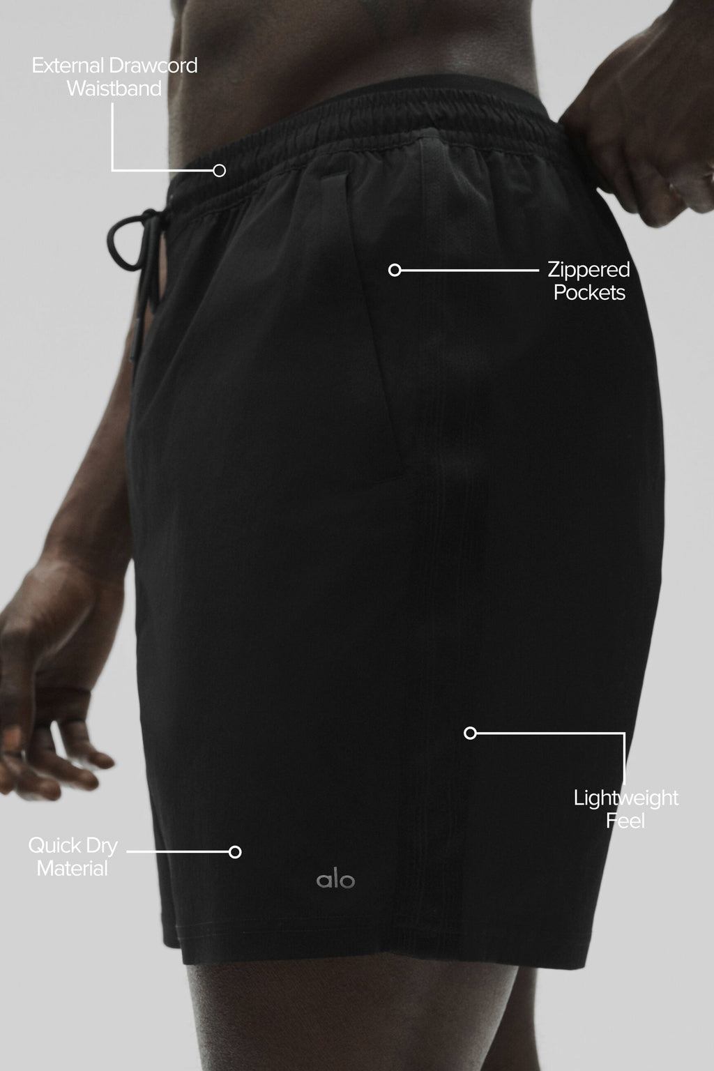 7" High Tide Board Short - Black — photo 2