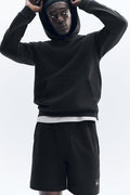 7" Waffle Lounge Short - Black — photo 1