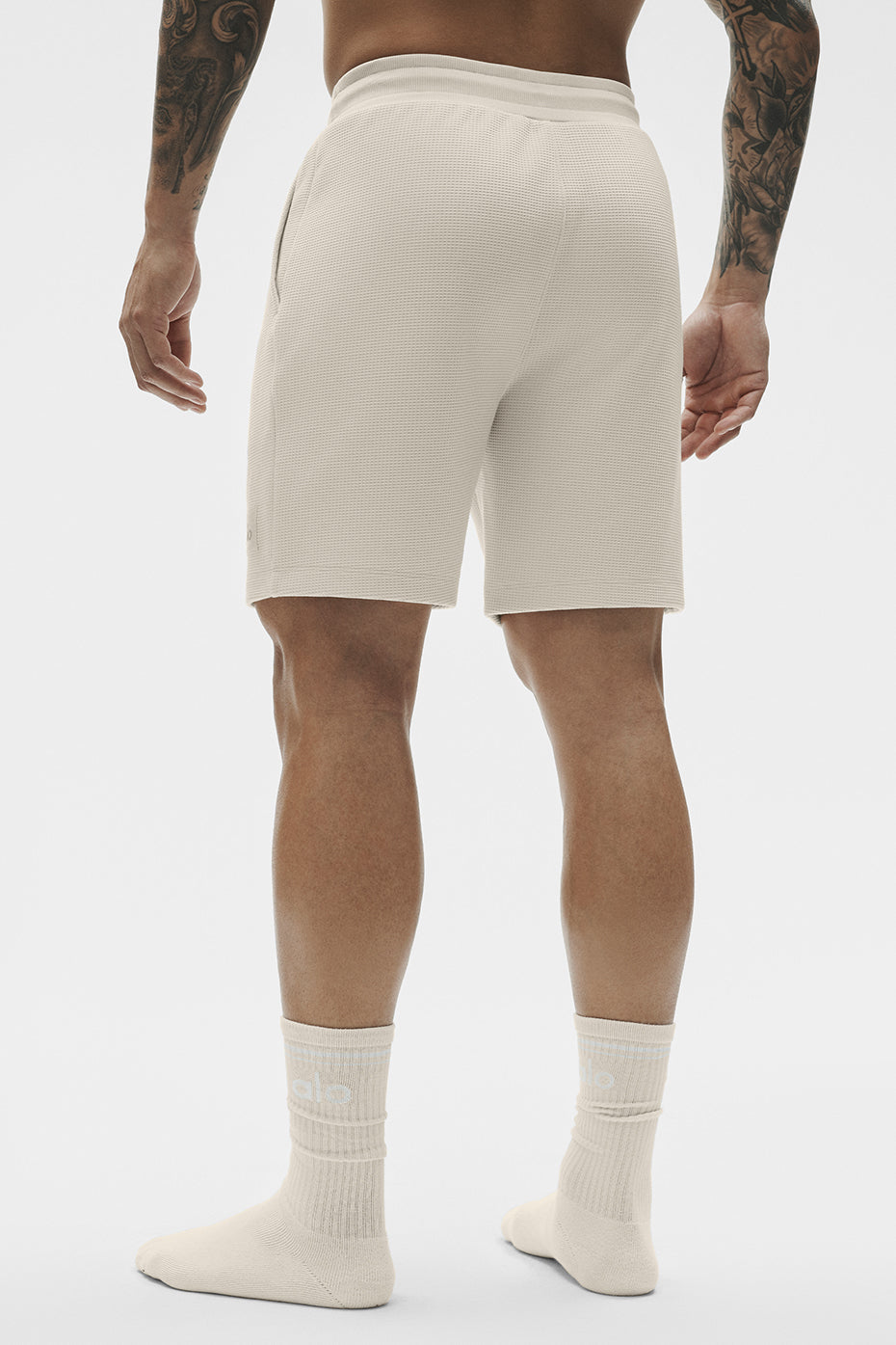 7" Waffle Lounge Short - Bone — photo 4