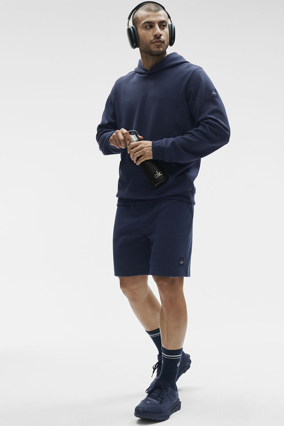 7" Waffle Lounge Short - Navy — photo 5