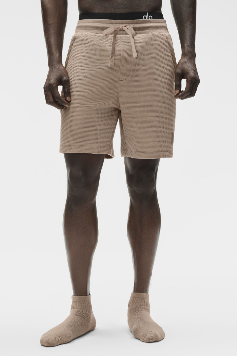 7" Waffle Lounge Short - Gravel — photo 1